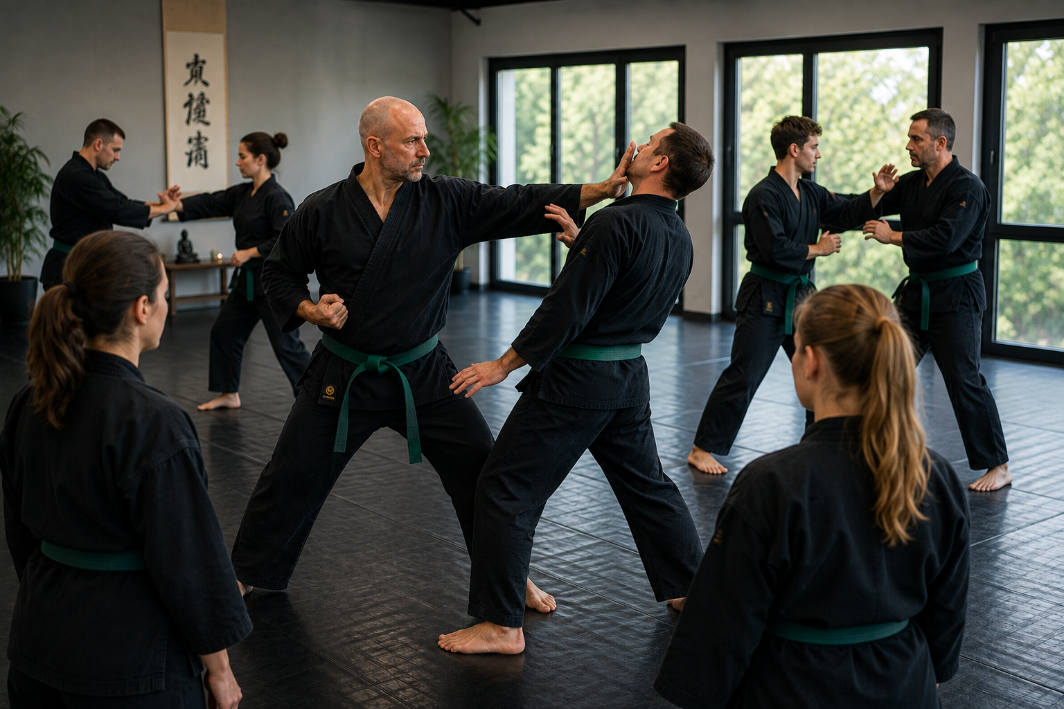 Selbstverteidigung lernen im Nhankido durch praktisches Training