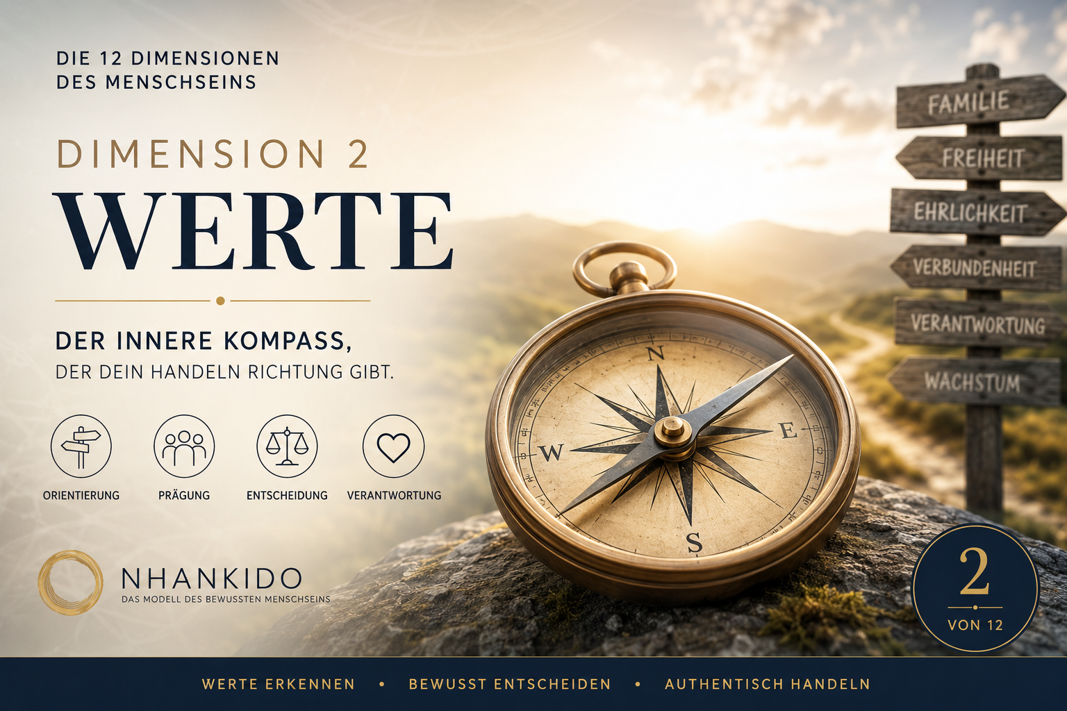 Dimension 2 – Werte im Nhankido-Modell: Werte als innerer Kompass für bewusste Entscheidungen