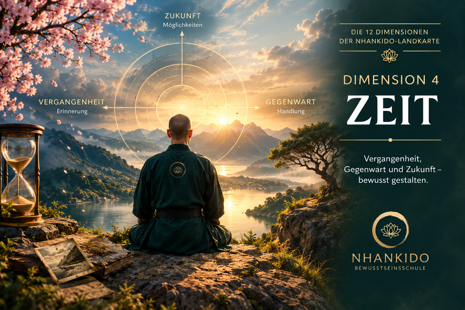 Dimension 4 Zeit – Vergangenheit, Gegenwart und Zukunft in der Nhankido-Landkarte