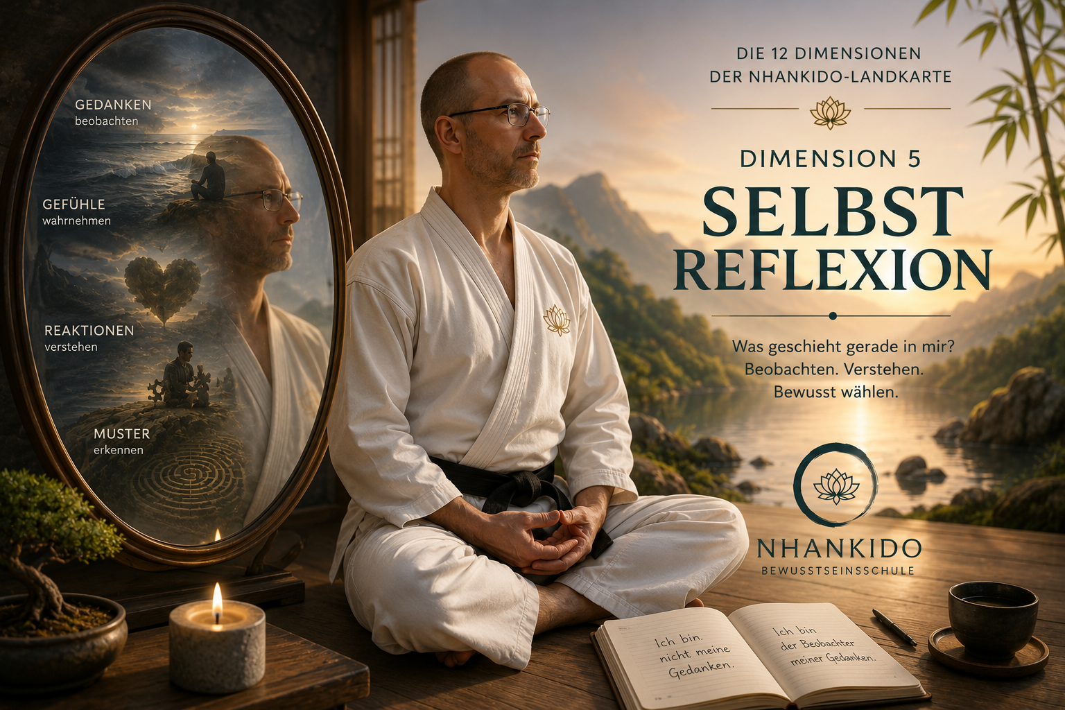 Dimension 5 Selbstreflexion – Gedanken, Gefühle und Reaktionen bewusst beobachten