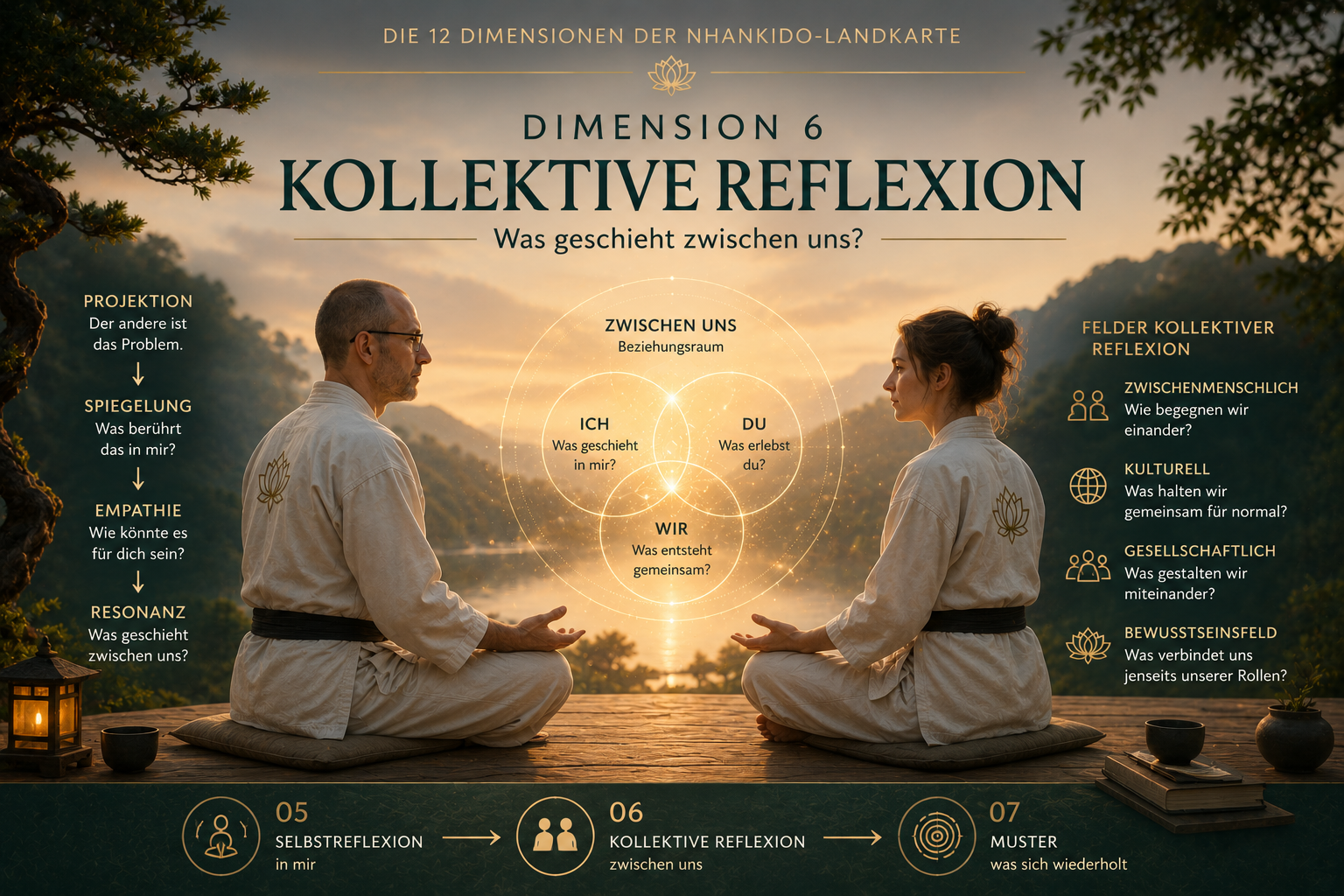 Dimension 6 – Kollektive Reflexion: Bewusstsein im Raum zwischen Menschen