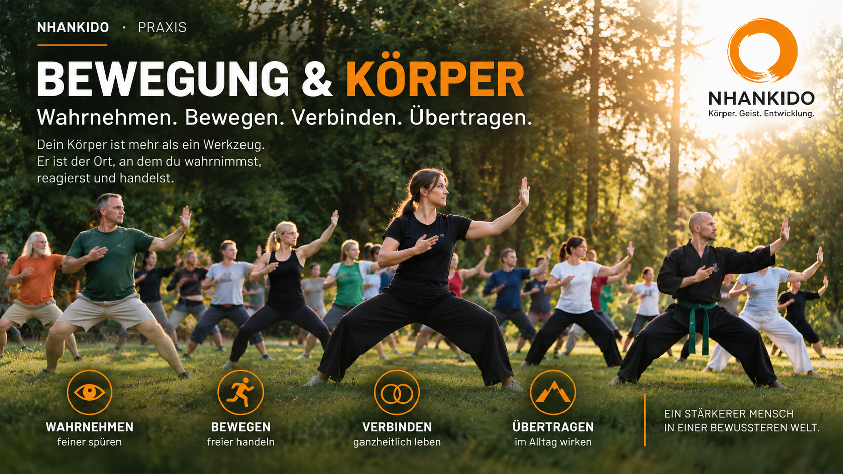 Bewegung und Körper im Nhankido – bewusste Bewegung und Körperwahrnehmung